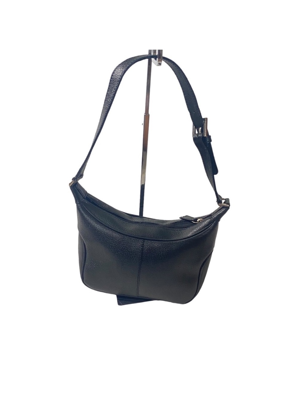 Talbots black leather shoulder bag